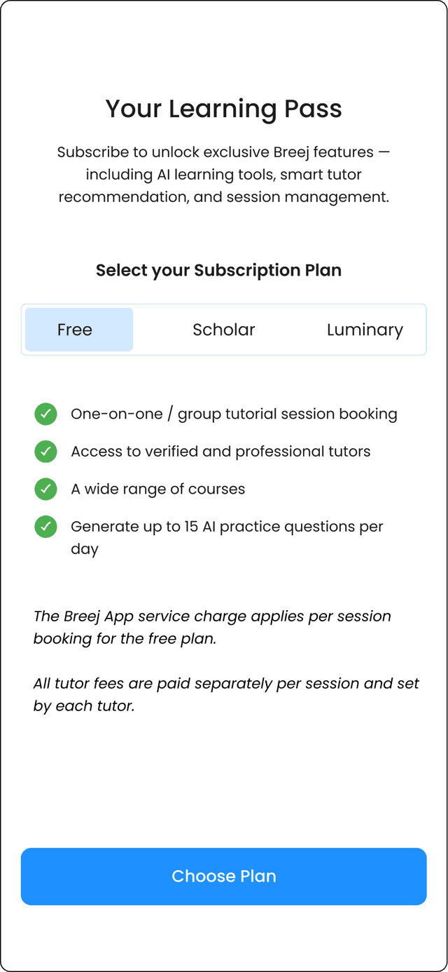 Subscription example